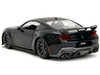 2024 Ford Mustang Dark House Black Metallic with Matt Black Hood and Top Bigtime Muscle Series 1/24 Diecast Model Car Jada 35278