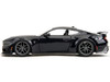 2024 Ford Mustang Dark House Black Metallic with Matt Black Hood and Top Bigtime Muscle Series 1/24 Diecast Model Car Jada 35278