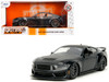 2024 Ford Mustang Dark Horse Black Metallic with Matt Black Hood and Top Bigtime Muscle Series 1/24 Diecast Model Car Jada 35278