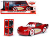 Cruising Lightning McQueen Red Metallic with Extra Wheels Disney & Pixar Cars Movie Hollywood Rides Series Diecast Model Car Jada 98033