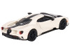 Ford GT 1964 Prototype Heritage Edition Wimbledon White with Black Hood and Stripe Limited Edition to 2400 pieces Worldwide 1/64 Diecast Model Car Mini GT MGT00622