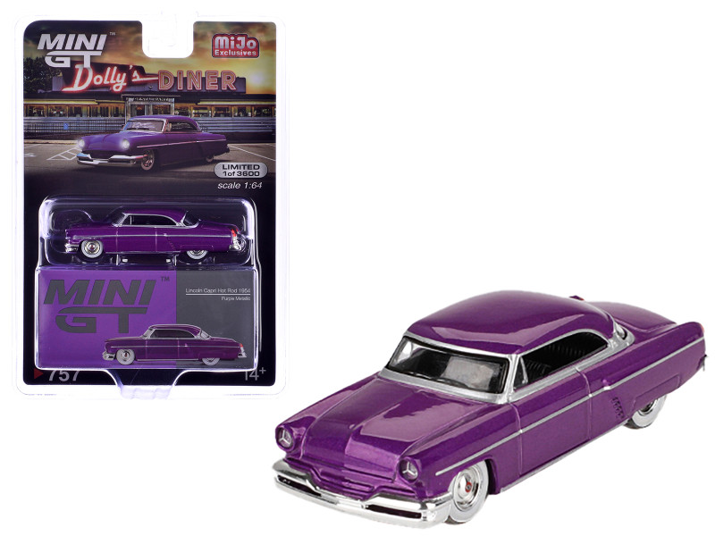 1954 Lincoln Capri Hot Rod Shadow Puppet Red and Dark Gray