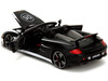 Porsche Carrera GT Convertible #05 Black with White Graphics Hyper Spec Series 1/24 Diecast Model Car Jada 35490