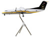 Bombardier C 147A Transport Aircraft Golden Knights Parachute Team United States Army 17 01610 White with Yellow Stripes and Black Tail Gemini 200 Series 1/200 Diecast Model Airplane GeminiJets G2ARM1271