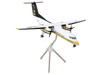 Bombardier C 147A Transport Aircraft Golden Knights Parachute Team United States Army 17 01610 White with Yellow Stripes and Black Tail Gemini 200 Series 1/200 Diecast Model Airplane GeminiJets G2ARM1271