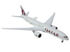 Boeing 777F Commercial Aircraft Qatar Airways A7 BFT Gray with Tail Graphics Interactive Series 1/400 Diecast Model Airplane GeminiJets GJ2145