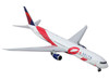 Boeing 767 400ER Commercial Aircraft Delta Air Lines Breast Cancer Research Foundation N845MH White with Ribbon Graphics and Red and Blue Tail 1/400 Diecast Model Airplane GeminiJets GJ2154