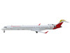 Bombardier CRJ1000 Commercial Aircraft Iberia Regional EC MVZ White with Red Tail 1/400 Diecast Model Airplane GeminiJets GJ2196