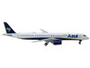 Embraer E195 E2 Commercial Aircraft Azul Brazilian Airlines PS AEH White with Blue Tail 1/400 Diecast Model Airplane GeminiJets GJ2199