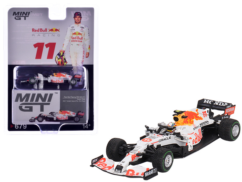 Red Bull Racing RB16B #11 Sergio Perez Oracle Honda 3rd Place Formula One F1 Turkish GP 2021 Limited Edition 1/64 Diecast Model Car Mini GT MGT00679