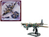 Short Stirling Mk III Aircraft Jolly Roger No 199 Squadron 100 Group 1943 British Royal Air Force Planes of World War II Series 1/144 Diecast Model Airplane Luppa LCM039