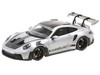 2023 Porsche 911 992 GT3 RS Weissach Package Silver Metallic Limited Edition to 333 pieces Worldwide 1/18 Diecast Model Car Minichamps 110062020