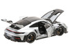 2023 Porsche 911 992 GT3 RS Weissach Package Silver Metallic Limited Edition to 333 pieces Worldwide 1/18 Diecast Model Car Minichamps 110062020