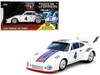 Porsche 935 Turbo #4 Jazz White with Blue and Red Stripes Transformers Hollywood Rides Series 1/32 Diecast Model Car Jada 34793
