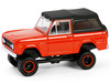 1969 Ford Bronco Poppy Red with Black Soft Top All Terrain Series 16 1/64 Diecast Model Car Greenlight 35290B