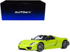 Porsche 918 Spyder Weissach Package Acid Green 1/18 Model Car Autoart 77921