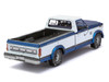 Model Kit 1982 Ford F 150 Pickup Truck Blue and White Moderate Difficulty Steel Model Metal Earth ME1004