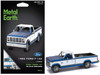 Model Kit 1982 Ford F 150 Pickup Truck Blue and White Moderate Difficulty Steel Model Metal Earth ME1004