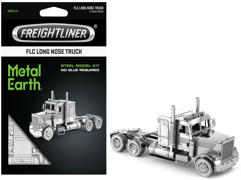 Model Kit Freightliner FLC Long Nose Truck Challenging Difficulty Steel Model Metal Earth MMS144