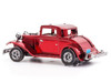 Model Kit 1932 Ford Coupe Red Moderate Difficulty Steel Model Metal Earth MMS198