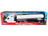 Freightliner Columbia Truck White with White Tanker Trailer Transporter Series 1/32 Diecast Model Welly 32622W-WHW