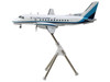 Saab 340A Commercial Aircraft Eastern Express Bar Harbor N407BH White with Blue Stripes Gemini 200 Series 1/200 Diecast Model Airplane GeminiJets G2EAL1306