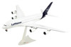 Airbus A380 Commercial Aircraft Lufthansa D AIMK White with Dark Blue Tail 1/200 Plastic Model Airplane Herpa HE559645-001