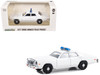 1977 78 Dodge Monaco Police Pursuit White with Light Bar Hot Pursuit Hobby Exclusive Series 1/64 Diecast Model Car Greenlight GL43013L