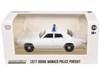 1977 78 Dodge Monaco Police Pursuit White with Light Bar Hot Pursuit Hobby Exclusive Series 1/64 Diecast Model Car Greenlight GL43013L
