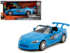 2001 Honda S2000 Convertible Blue with Graphics Fast & Furious Remix Series 1/24 Diecast Model Car Jada 35875