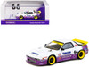Mazda RX 7 FC3S Pandem RHD Right Hand Drive #66 White and Purple with Graphics Hobby64 Series 1/64 Diecast Model Car Tarmac Works T64-066-WP