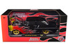 1957 Chevrolet 150 Sedan Black with Flames Graphics Limited Edition to 4250 pieces Worldwide 1/24 Diecast Model Car M2 Machines 40300-122A