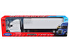 Freightliner Cascadia Truck White with Dry Goods Trailer Transporter Series 1/64 Diecast Model Welly 68061S-F-WH