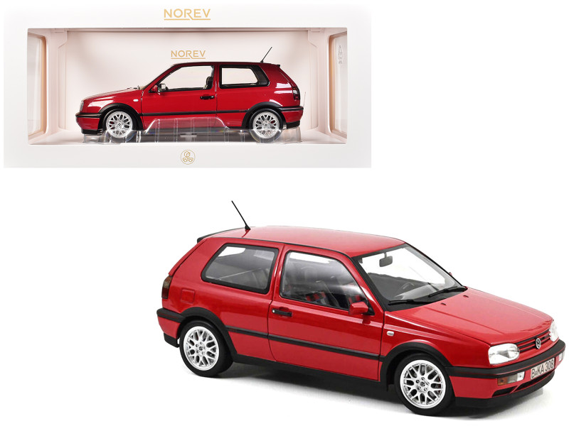 1996 Volkswagen Golf GTI 20 Years Anniversary Edition Flash Red 1/18 Diecast Model Car Norev 188418
