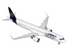 Airbus A321neo Commercial Aircraft Lufthansa 600th Airbus Aircraft D AIEQ White with Dark Blue Tail Gemini 200 Series 1/200 Diecast Model Airplane GeminiJets G2DLH1272