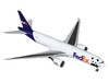 Boeing 777 200LR Commercial Aircraft FedEx Panda Livery N886FD White with Purple Tail Gemini 200 Series 1/200 Diecast Model Airplane GeminiJets G2FDX1299
