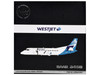 Saab 340B Commercial Aircraft WestJet C GOIA White with Blue Stripes and Tail Gemini 200 Series 1/200 Diecast Model Airplane GeminiJets G2WJA1245