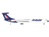 Ilyushin IL 62M Commercial Aircraft Malev Hungarian Airlines HB JBH White with Dark Blue Tail 1/200 Diecast Model Airplane Herpa HE573047