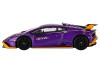 Lamborghini Huracan STO Viola Pasifae Purple Metallic Limited Edition 1/64 Diecast Model Car Mini GT MGT00746