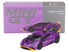 Lamborghini Huracan STO Viola Pasifae Purple Metallic Limited Edition 1/64 Diecast Model Car Mini GT MGT00746
