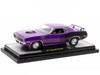 1971 Plymouth Barracuda 340 Purple with Black Limited Edition to 6650 pieces Worldwide 1/24 Diecast Model Car M2 Machines 40300-123A