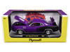1971 Plymouth Barracuda 340 Purple with Black Limited Edition to 6650 pieces Worldwide 1/24 Diecast Model Car M2 Machines 40300-123A