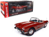 1962 Chevrolet Corvette Convertible Honduras Maroon Metallic Hemmings Motor News September 2022 Cover Car American Muscle Series 1/18 Diecast Model Car Auto World AMM1338