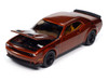2021 Dodge Challenger SRT Super Stock Sinamon Stick Orange Metallic Modern Muscle Series 1/64 Diecast Model Car Auto World 64472-AWSP170A