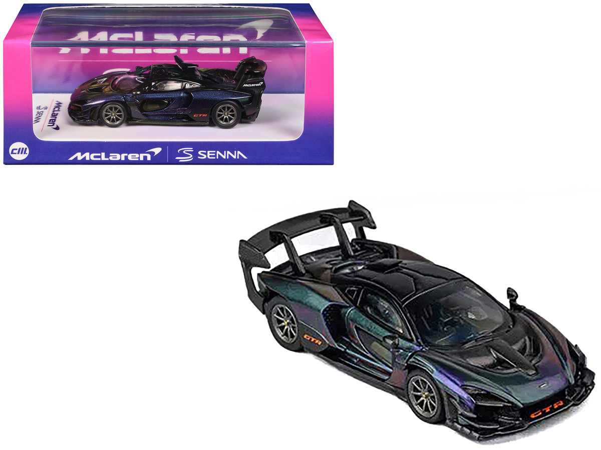 McLaren Senna GTR Purple Chameleon Metallic Hong Kong Toy Car Salon