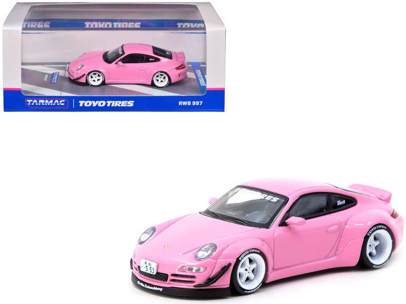 Porsche 935 K3V Bisimoto Gray Metallic with Pink Hood and