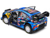 Ford Puma Rally1 Hybrid #8 Ott Tanak Martin Jarveoja Winner Rally Sweden 2023 Competition Series 1/18 Diecast Model Car Solido S1809503