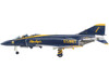 McDonnell Douglas F 4J Phantom II Fighter Bomber Aircraft Blue Angels Cdr Harley Hall 1970 to 1971 Season United States Navy Air Power Series 1/72 Diecast Model Hobby Master HA19059