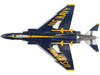 McDonnell Douglas F 4J Phantom II Fighter Bomber Aircraft Blue Angels Cdr Harley Hall 1970 to 1971 Season United States Navy Air Power Series 1/72 Diecast Model Hobby Master HA19059