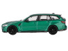 BMW M3 Competition Touring Isle of Man Green Metallic with Black Top Limited Edition to 3600 pieces Worldwide 1/64 Diecast Model Car Mini GT MGT00764